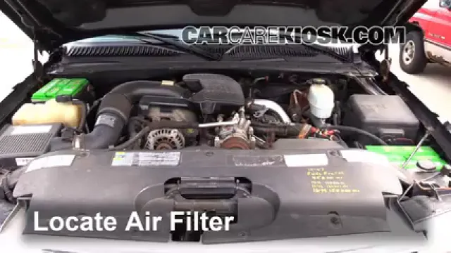 2005 Chevrolet Silverado 2500 HD 6.6L V8 Turbo Diesel Extended Cab Pickup (4 Door) Air Filter (Engine) Replace